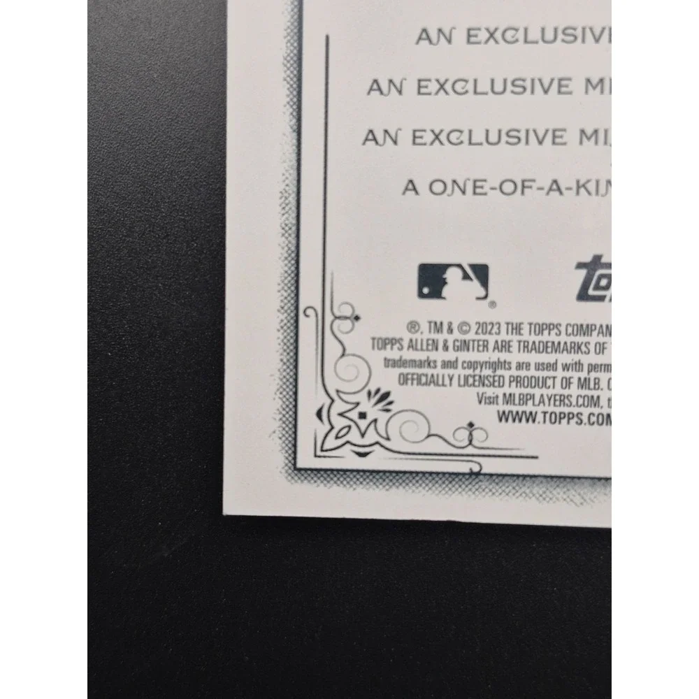 2023 Topps Allen & Ginter Rhys Hoskins #RC-RH Rip Card UNRIPPED /199 Phillies‎